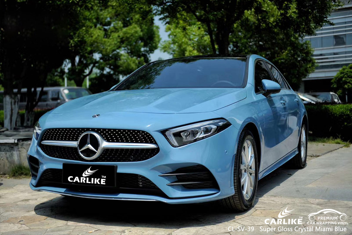 CL-SV-39 super gloss crystal miami blue autobike car wrap film for MERCEDES-BENZ Binangonan Philippines