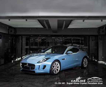 CL-SV-40 süper parlak kristal porselen mavi scooter vinil sticker kağıt JAGUAR Ankara Türkiye için