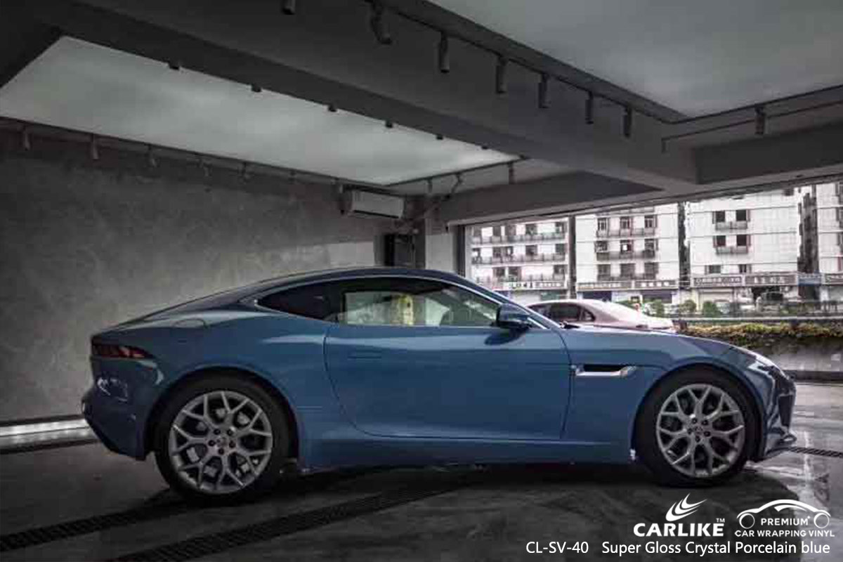 CL-SV-40 super gloss crystal porcelain blue scooter vinyl sticker paper for JAGUAR Ankara Turkey