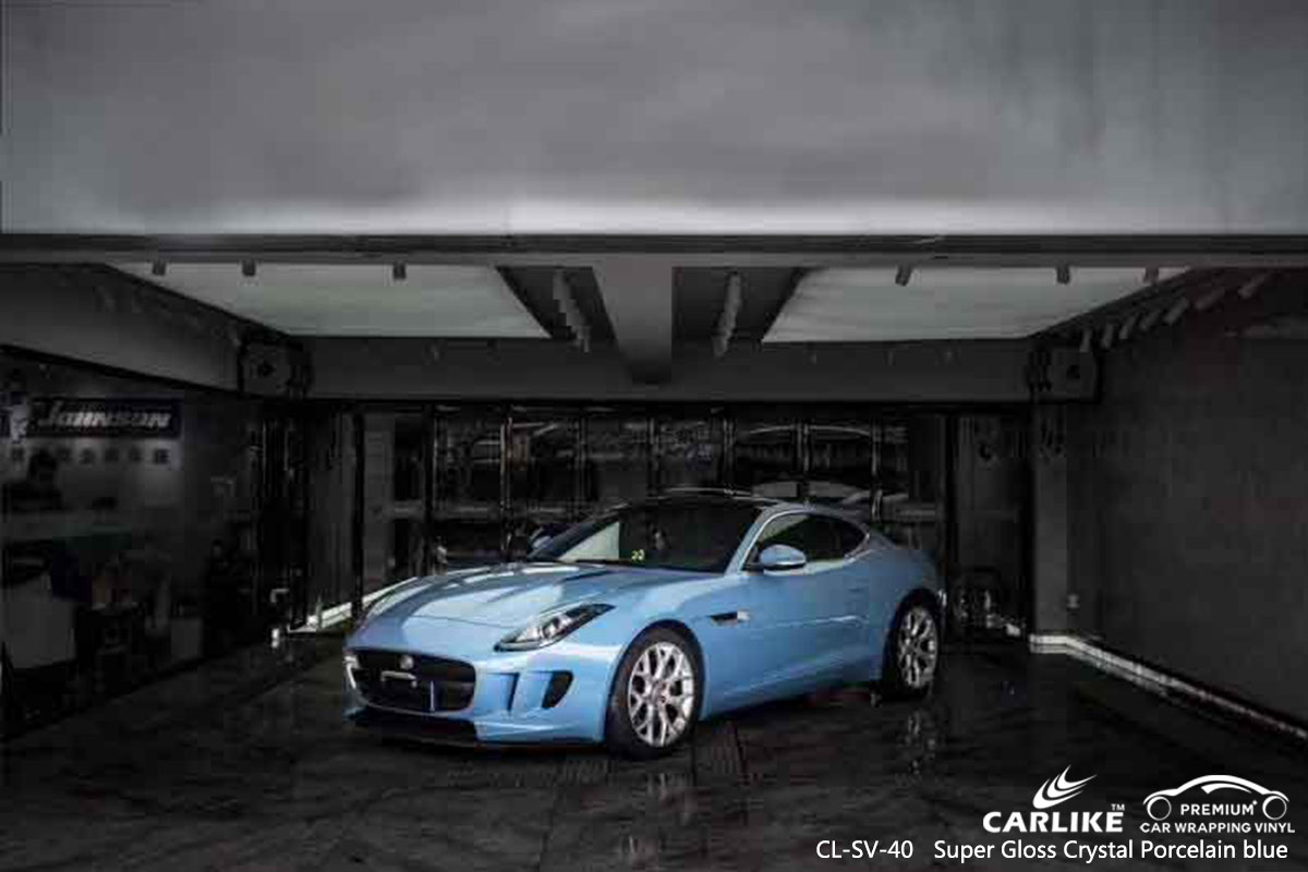 CL-SV-40 super gloss crystal porcelain blue scooter vinyl sticker paper for JAGUAR Ankara Turkey