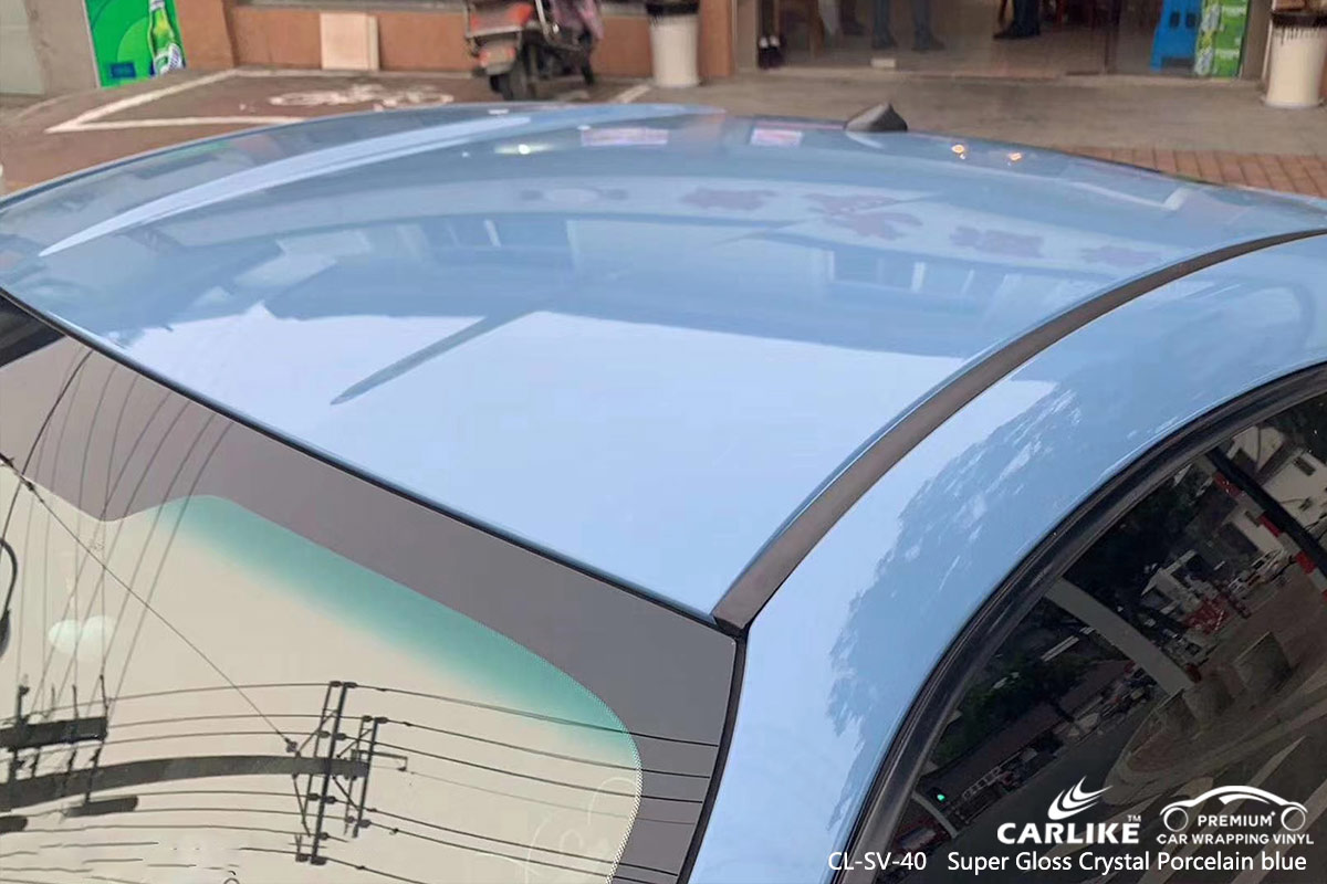 CL-SV-40 super gloss crystal porcelain blue vehicle vinyl films for SUBARU Cabanatuan Philippines