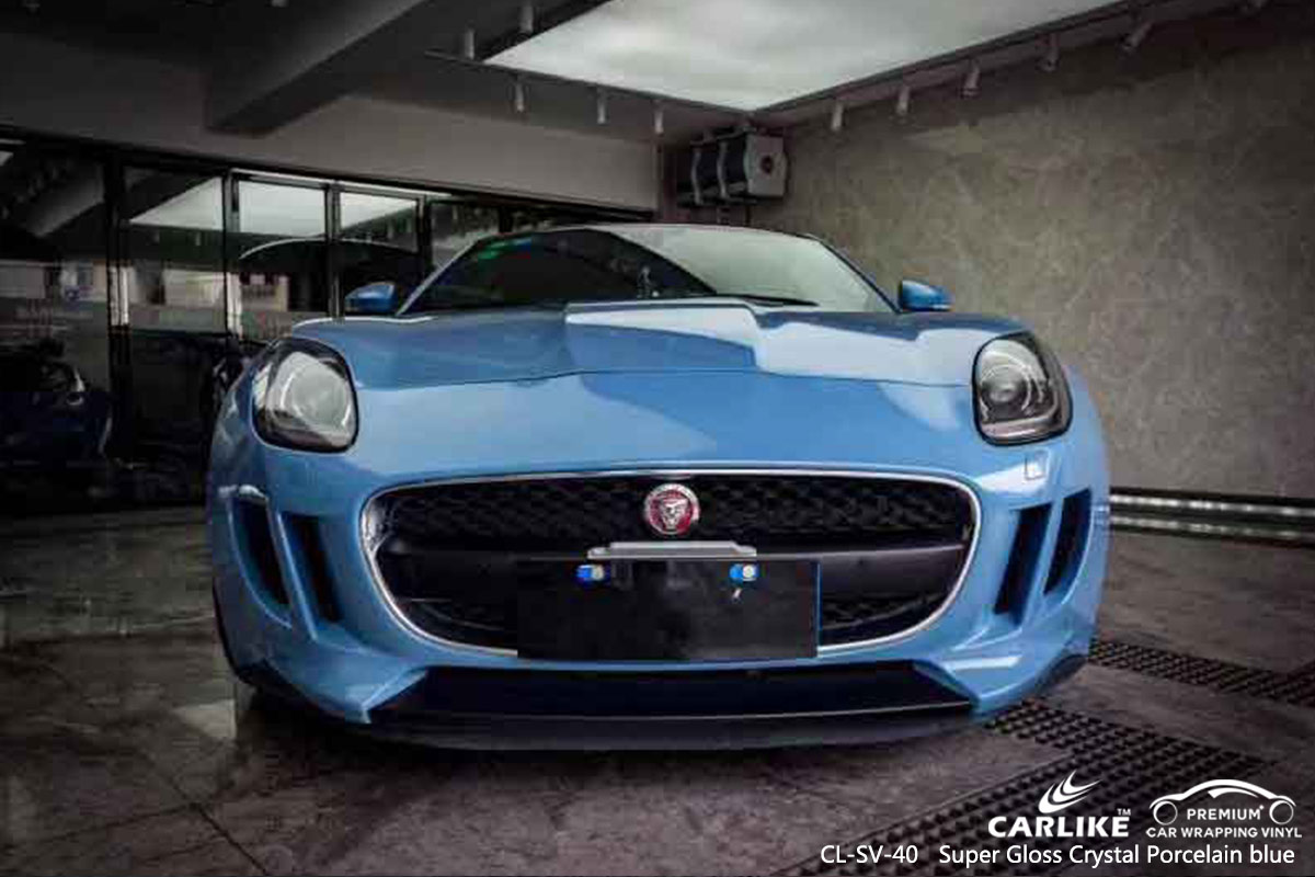 CL-SV-40 super gloss crystal porcelain blue scooter vinyl sticker paper for JAGUAR Ankara Turkey