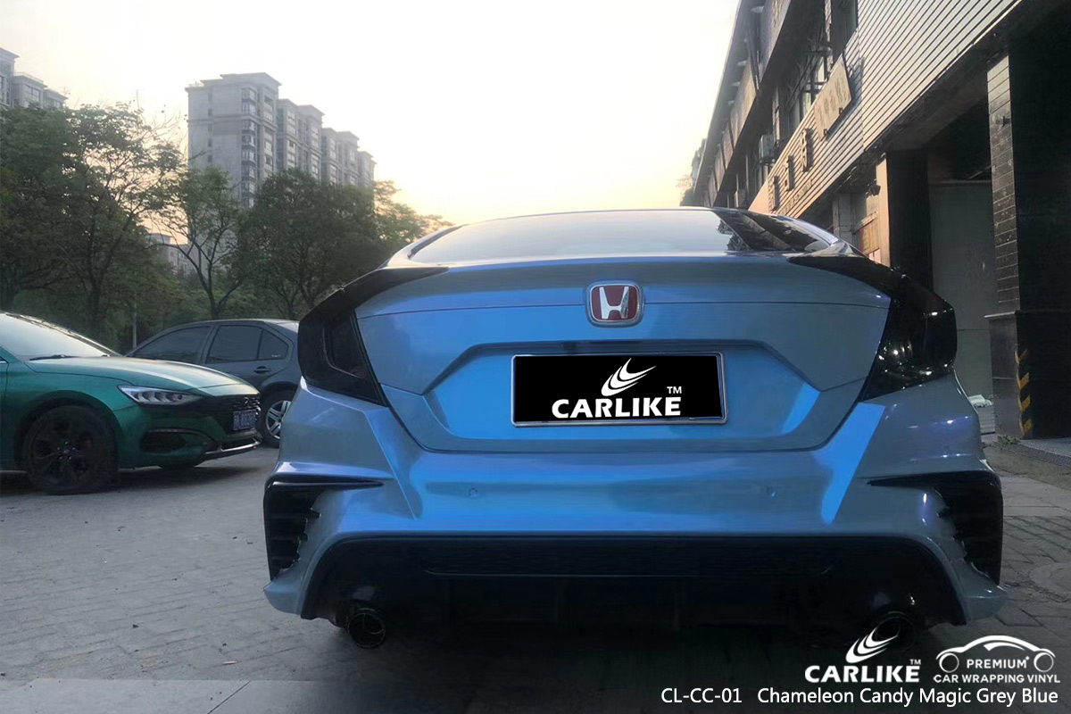 CL-CC-01 chameleon candy magic grey blue vinyl wrap my car for HONDA Ordu Turkey