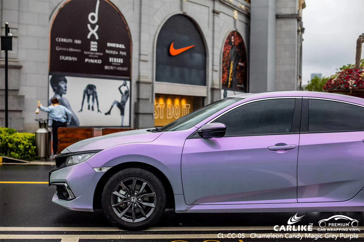 CL-CC-05 chameleon candy magic grey purple vehicle wrapping for HONDA North Dakota United States