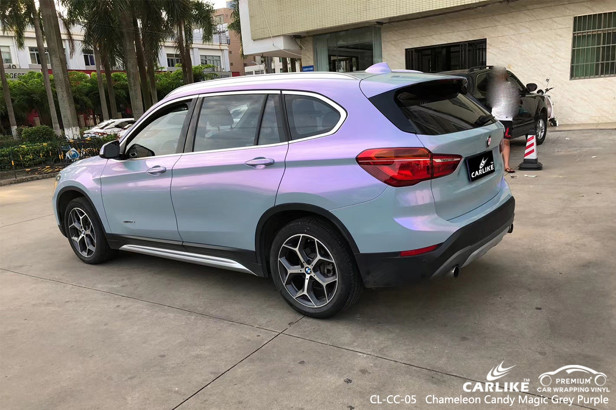 CL-CC-05 chameleon candy magic grey purple ship vinyl wrap my car for BMW Agri Turkey