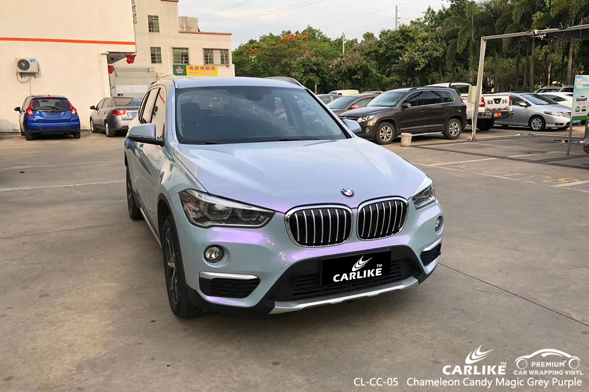 CL-CC-05 chameleon candy magic grey purple ship vinyl wrap my car for BMW Agri Turkey
