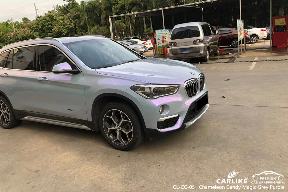 CL-CC-05 chameleon candy magic grey purple ship vinyl wrap my car for BMW Agri Turkey