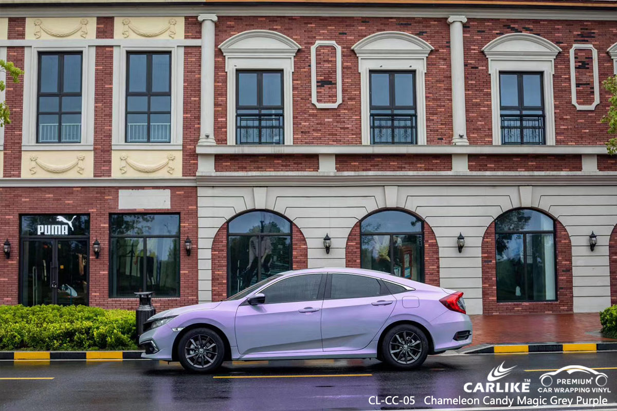 CL-CC-05 chameleon candy magic grey purple vehicle wrapping for HONDA North Dakota United States