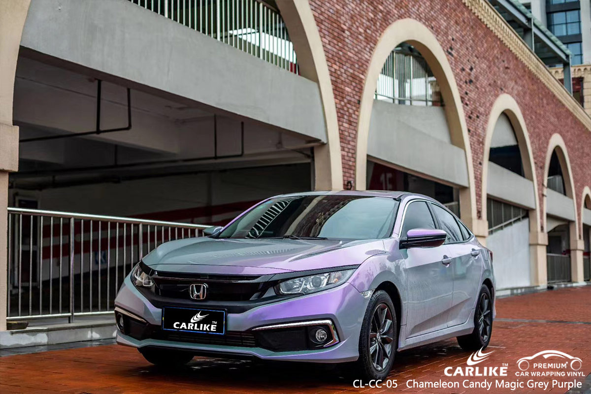 CL-CC-05 chameleon candy magic grey purple vehicle wrapping for HONDA North Dakota United States