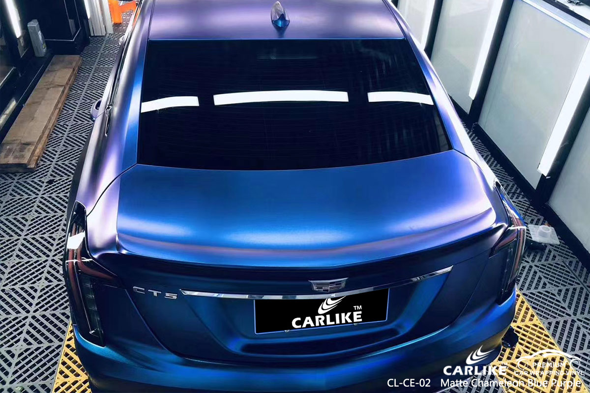 CL-CE-02 matte chameleon light blue to purple vinyl wrap my car for CADILLAC Pennsylvania United States