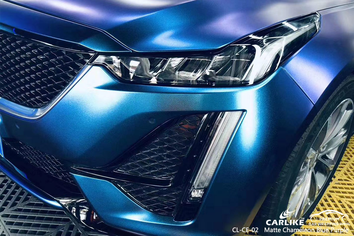 CL-CE-02 matte chameleon light blue to purple vinyl wrap my car for CADILLAC Pennsylvania United States