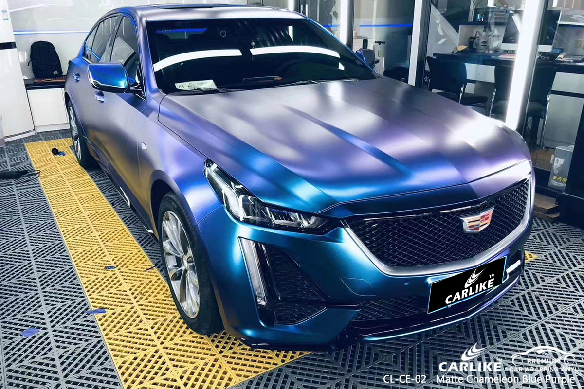 CL-CE-02 matte chameleon light blue to purple vinyl wrap my car for CADILLAC Pennsylvania United States