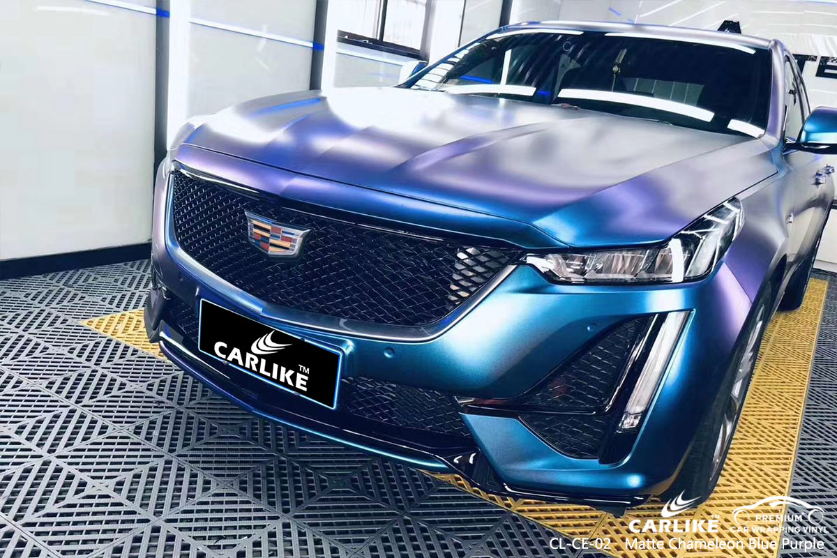 CL-CE-02 matte chameleon light blue to purple vinyl wrap my car for CADILLAC Pennsylvania United States