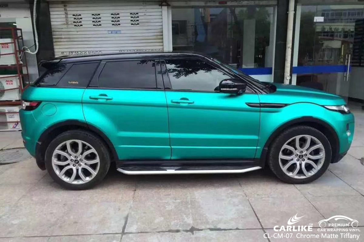 CL-CM-07 chrome matte tiffany vinyl wrap my car for RANGE ROVER Perak Malaysia