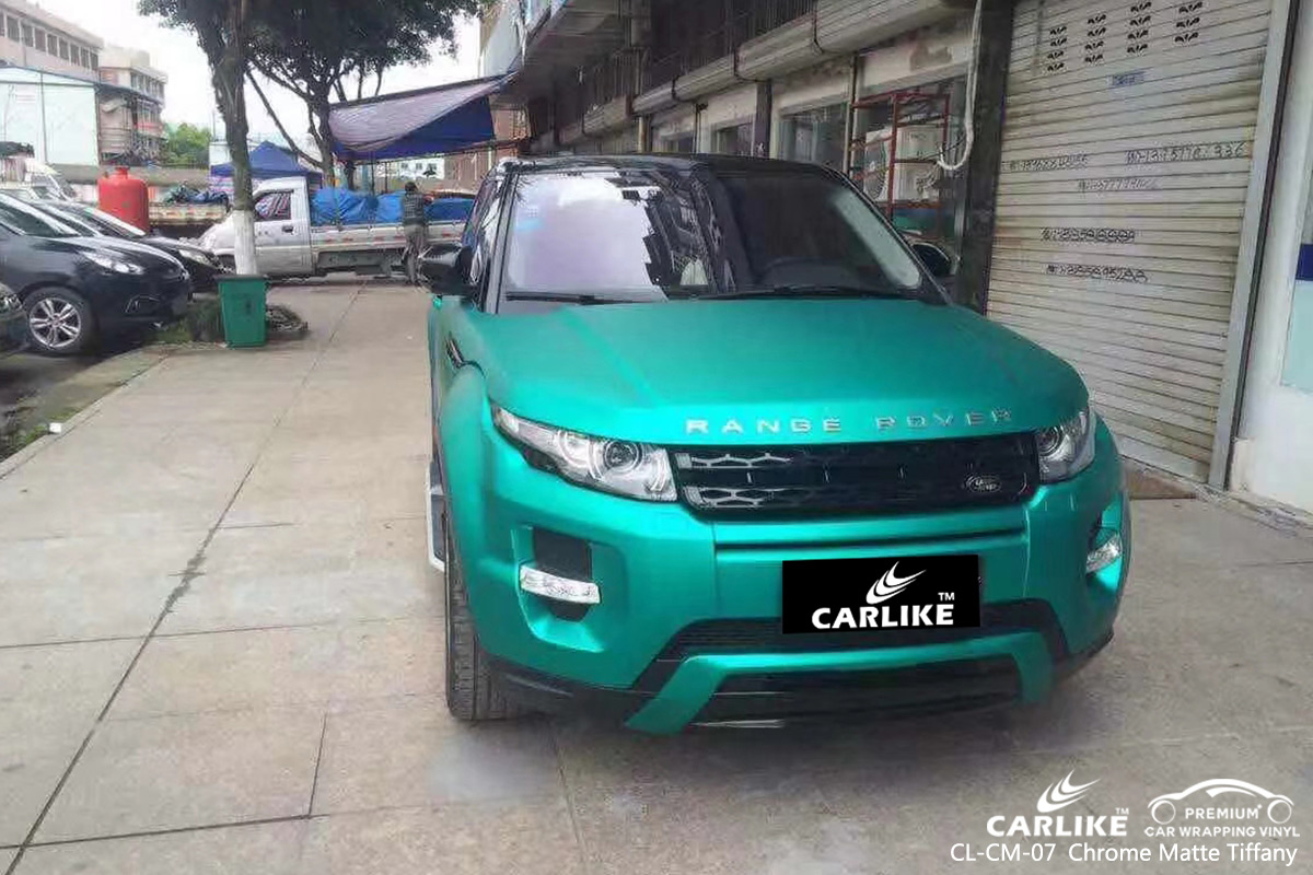 CL-CM-07 chrome matte tiffany vinyl wrap my car for RANGE ROVER Perak Malaysia