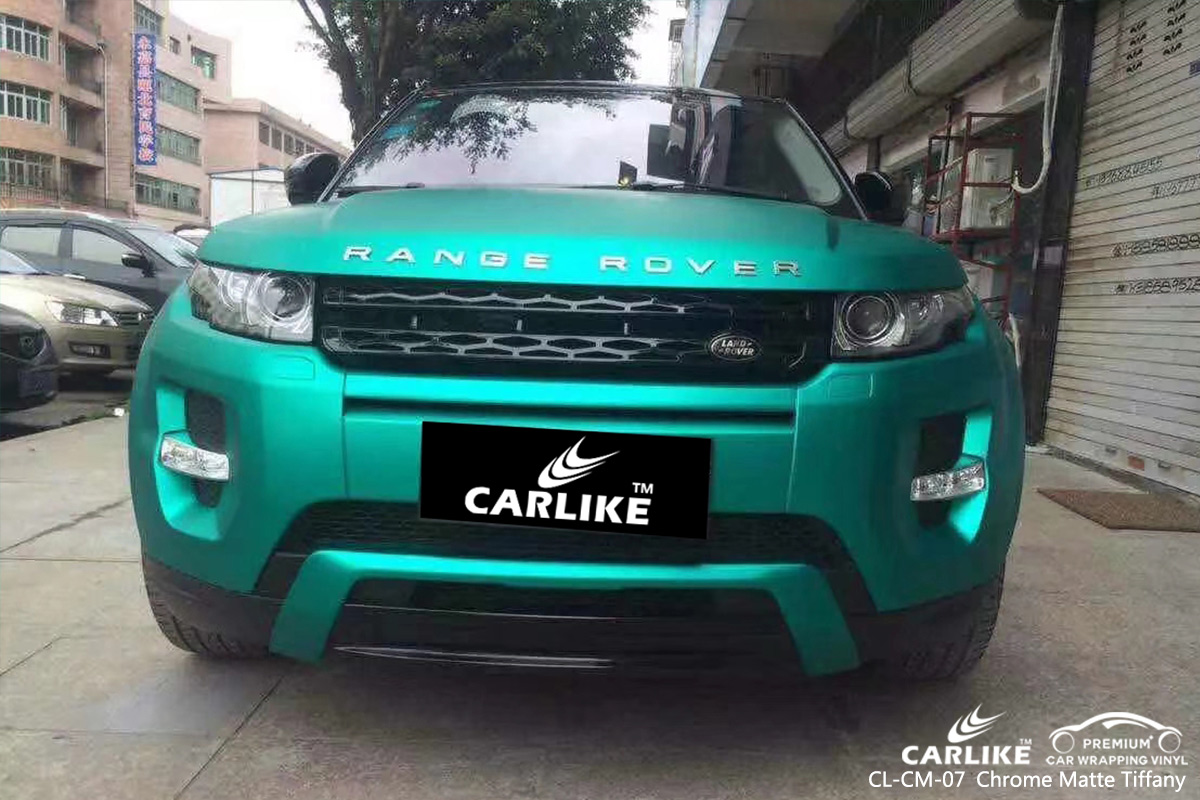 CL-CM-07 chrome matte tiffany vinyl wrap my car for RANGE ROVER Perak Malaysia