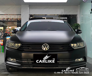 CL-EM-01 غلاف فينيل أسود من الساتان المعدني الكهربائي لـ VOLKSWAGEN Tokat Turkey