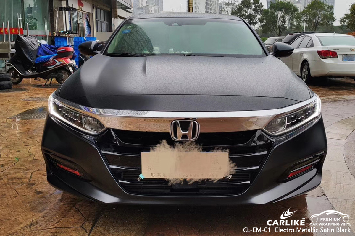 CL-EM-01 electro metallic satin black boat vinyl material suppliers for HONDA Usak Turkey