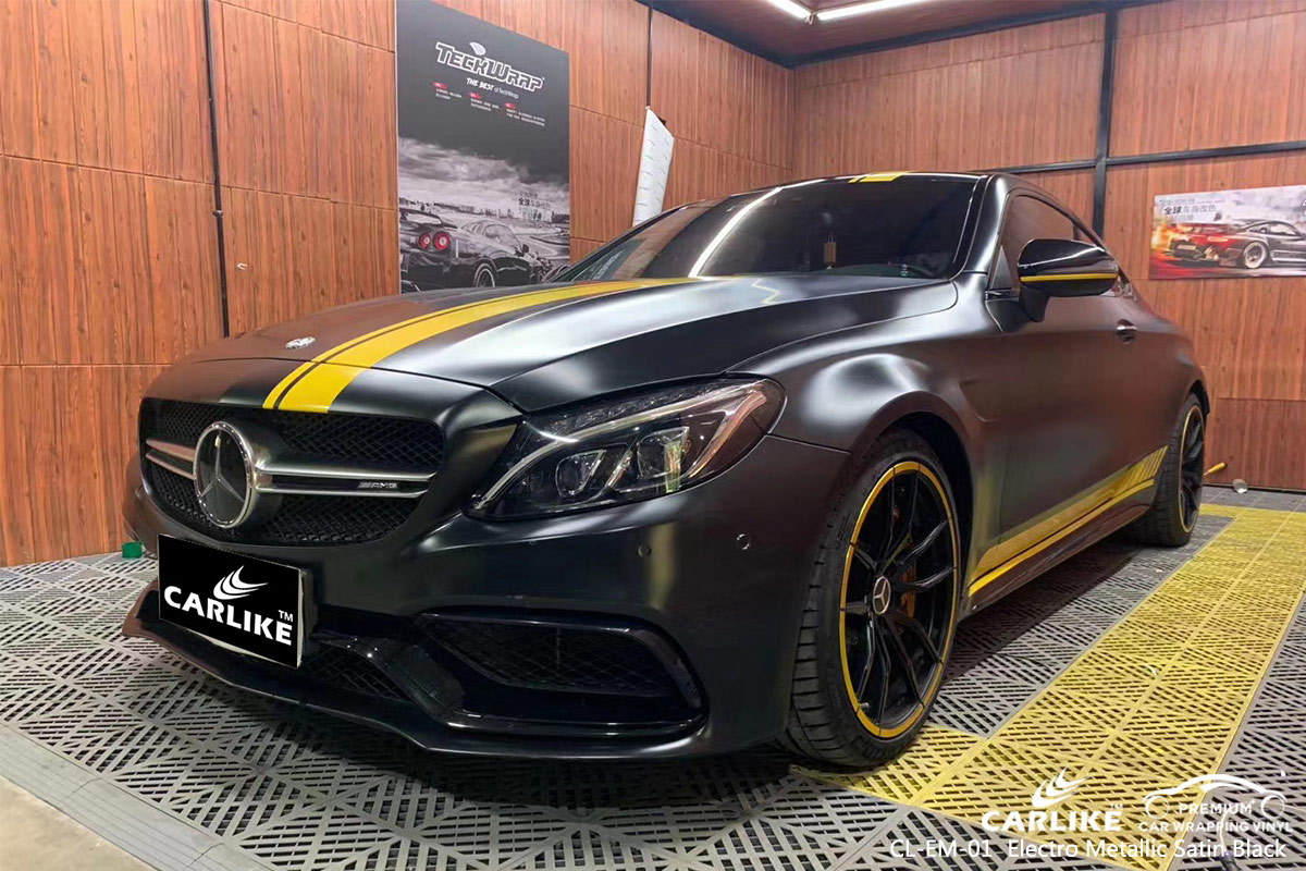 CL-EM-01 electro metallic satin black wrap my car for MERCEDES-BENZ Rio Grande do Sul Brazil