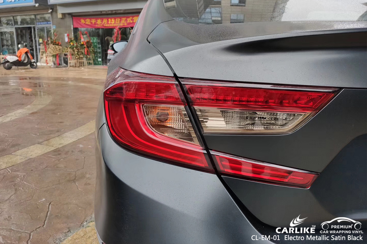 CL-EM-01 electro metallic satin black boat vinyl material suppliers for HONDA Usak Turkey