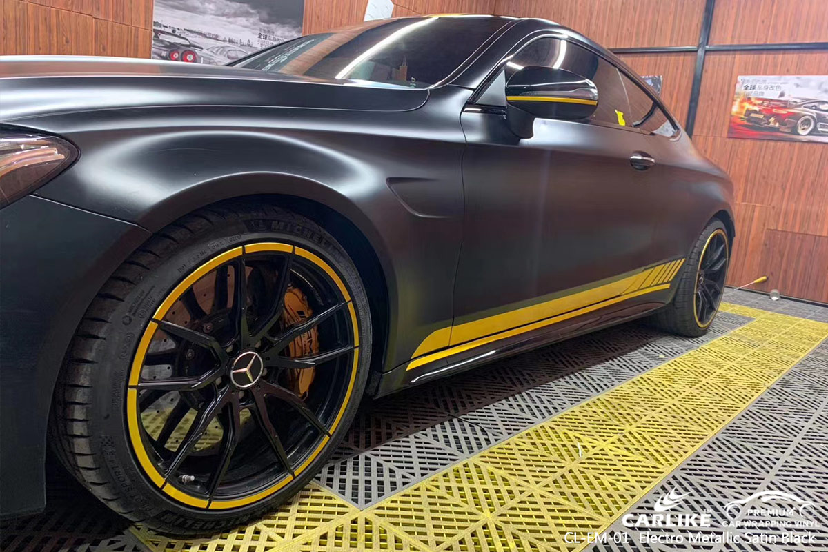 CL-EM-01 electro metallic satin black wrap my car for MERCEDES-BENZ Rio Grande do Sul Brazil