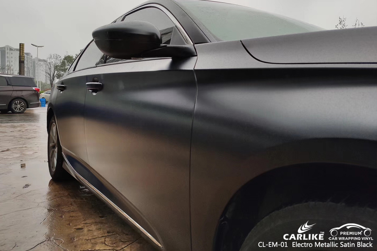 CL-EM-01 electro metallic satin black boat vinyl material suppliers for HONDA Usak Turkey