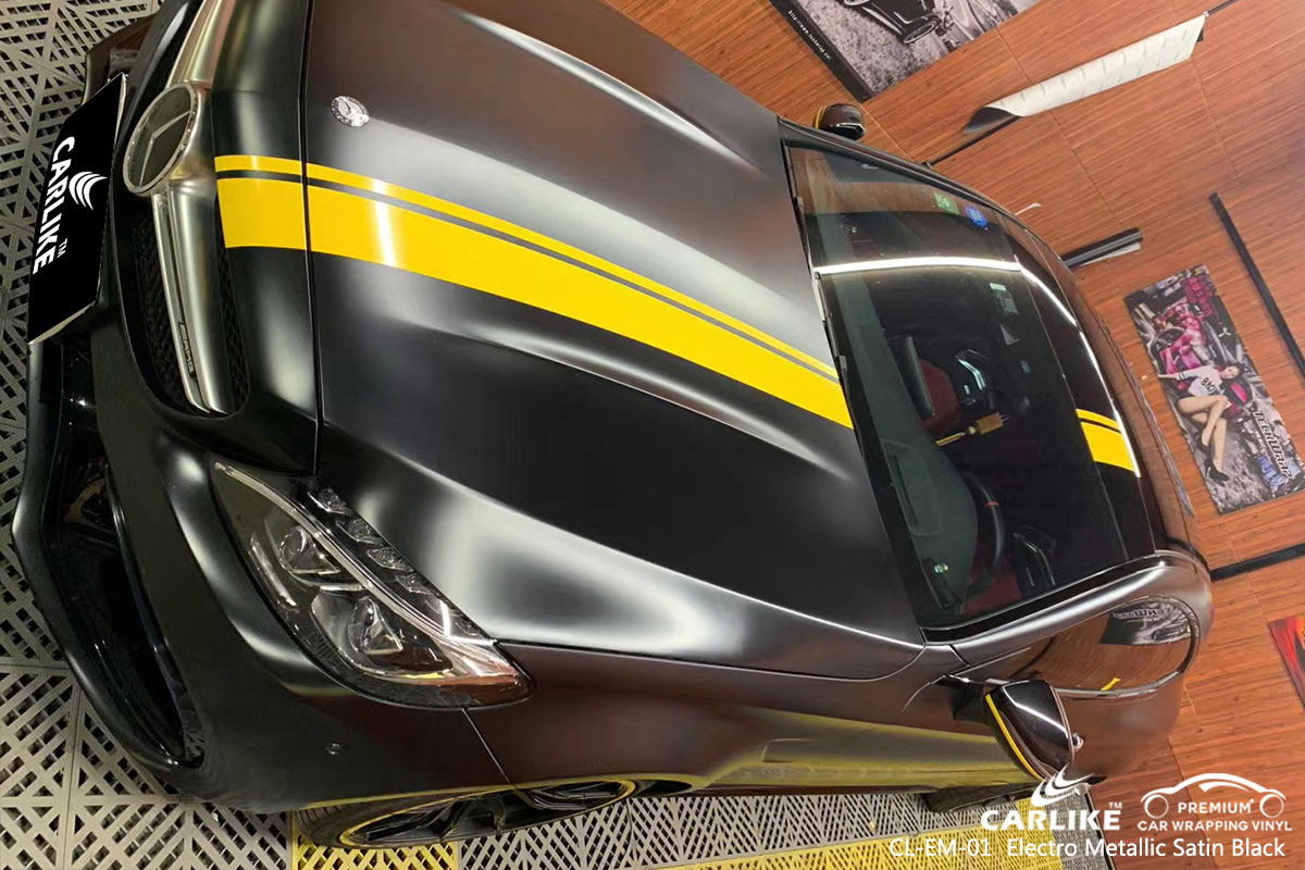 CL-EM-01 electro metallic satin black wrap my car for MERCEDES-BENZ Rio Grande do Sul Brazil