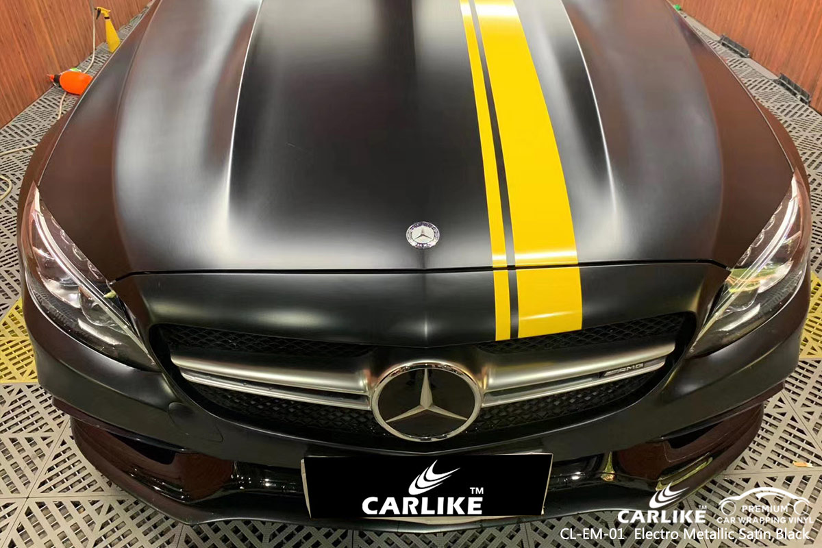 CL-EM-01 electro metallic satin black wrap my car for MERCEDES-BENZ Rio Grande do Sul Brazil