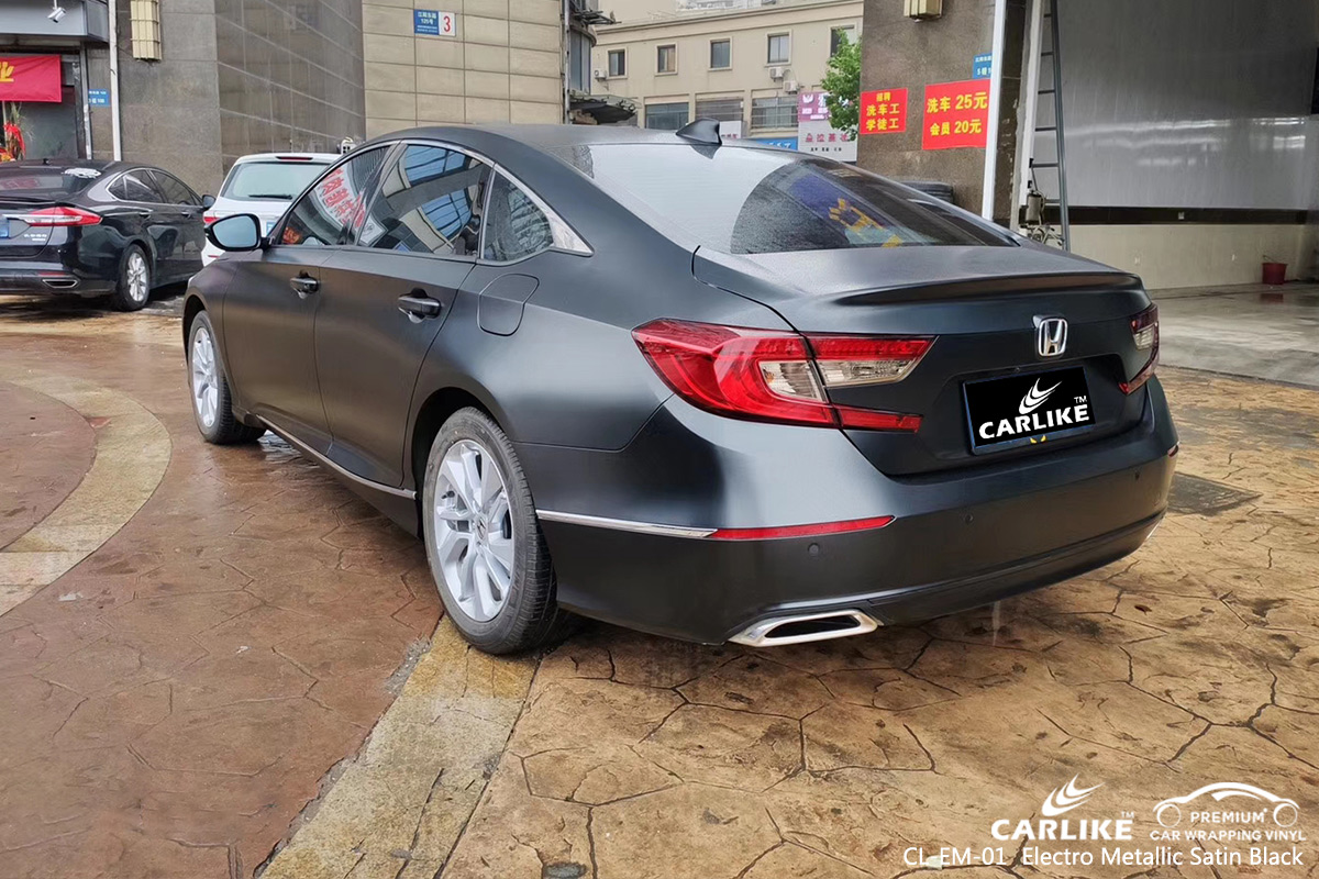 CL-EM-01 electro metallic satin black boat vinyl material suppliers for HONDA Usak Turkey