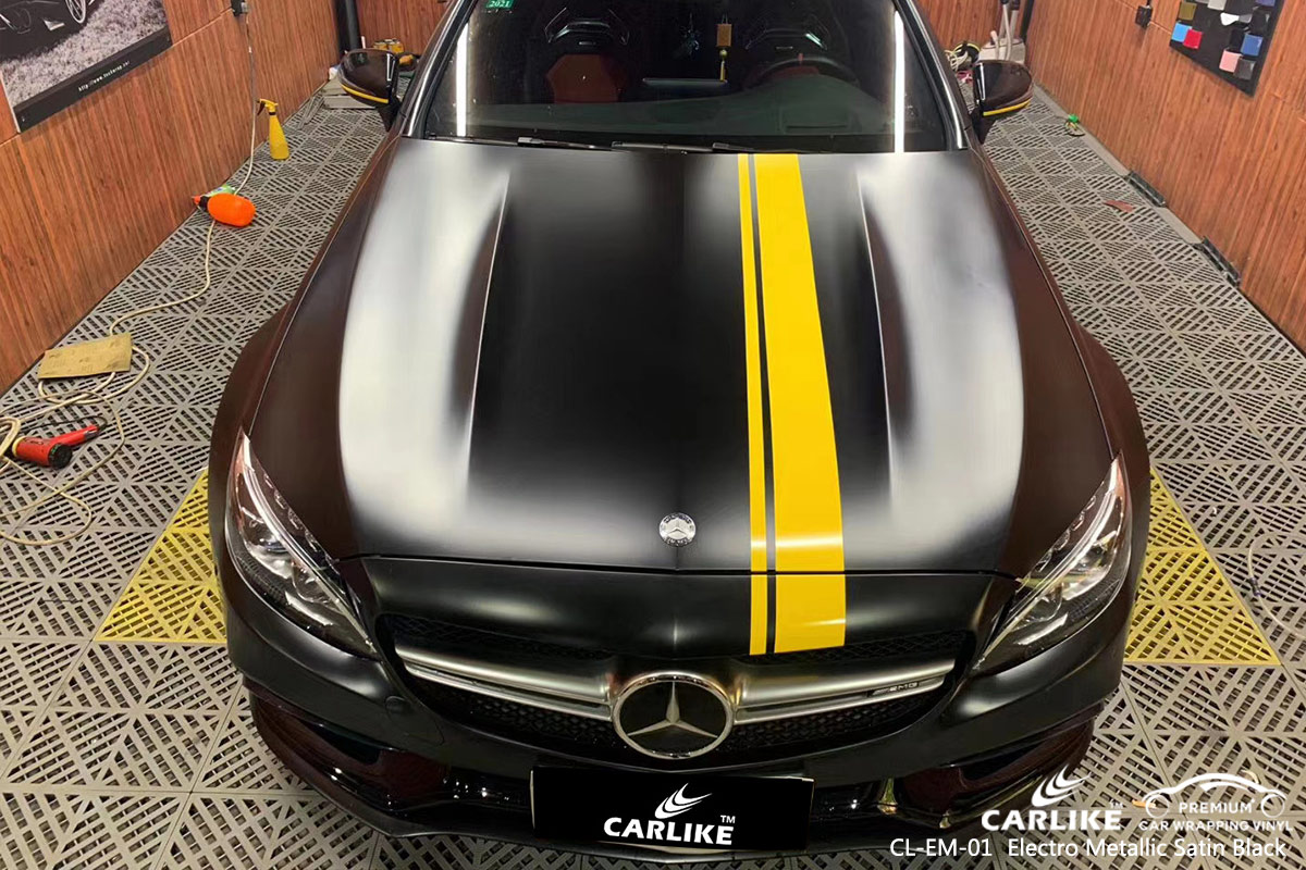 CL-EM-01 electro metallic satin black wrap my car for MERCEDES-BENZ Rio Grande do Sul Brazil
