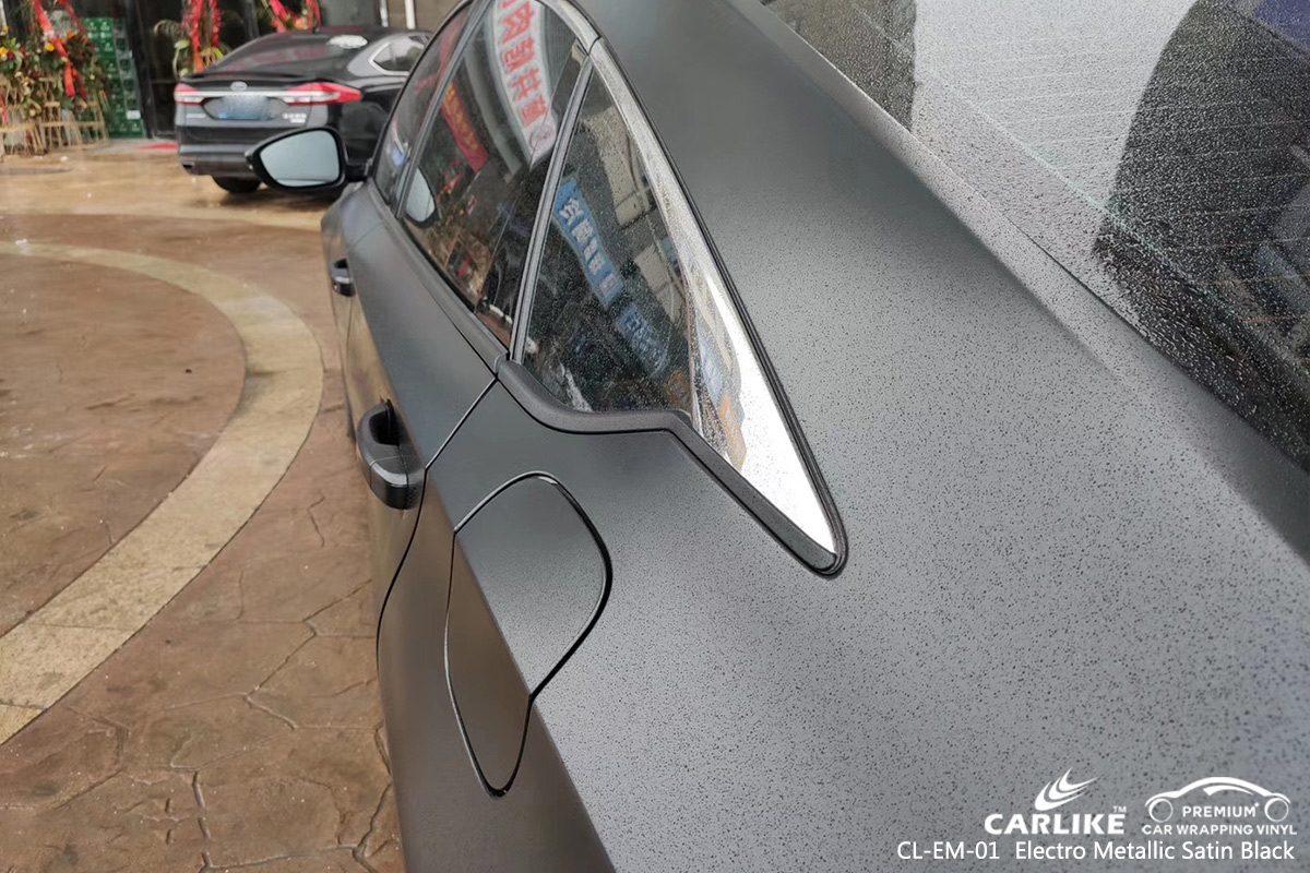 CL-EM-01 electro metallic satin black boat vinyl material suppliers for HONDA Usak Turkey