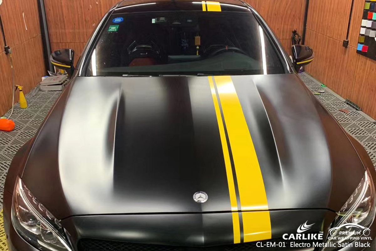 CL-EM-01 electro metallic satin black wrap my car for MERCEDES-BENZ Rio Grande do Sul Brazil
