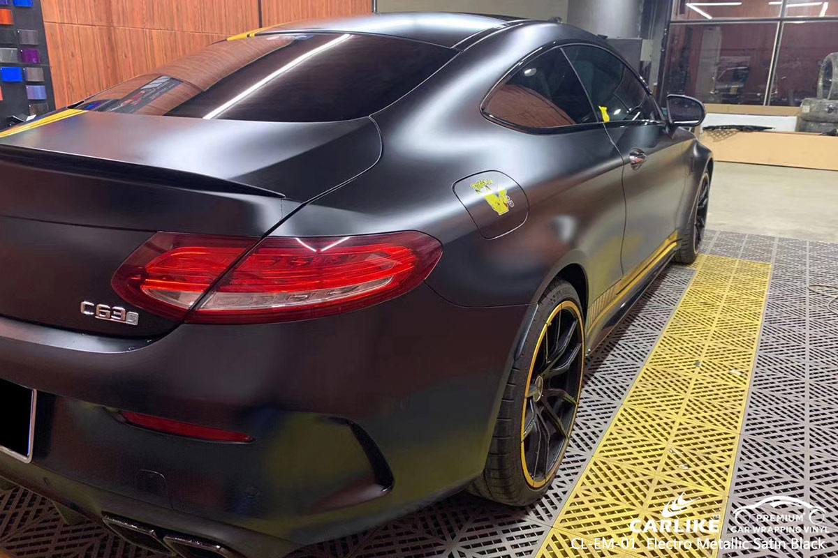 CL-EM-01 electro metallic satin black wrap my car for MERCEDES-BENZ Rio Grande do Sul Brazil