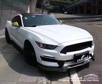 CL-EM-02 elektro metalik inci beyaz tekne vinil yapışkan kağıt FORD MUSTANG Kırıkkale Türkiye