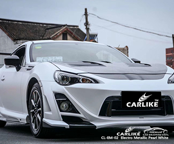 CL-EM-02 إلكترو ميتاليك لؤلؤي أبيض فينيل لسيارة SUBARU Hamburg Germany