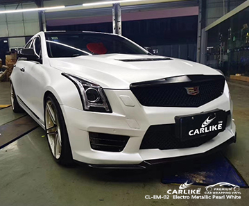 CADILLAC Maryland Amerika Birleşik Devletleri için CL-EM-02 elektro metalik inci beyaz vinil kaplama
