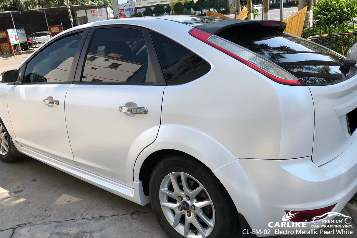 CL-EM-02 electro metallic pearl white car wrapping foil for FORD Bolu Turkey