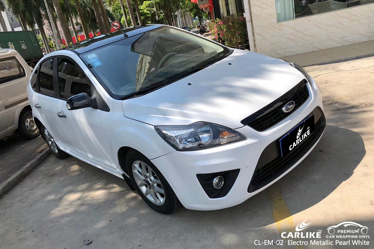 CL-EM-02 electro metallic pearl white car wrapping foil for FORD Bolu Turkey