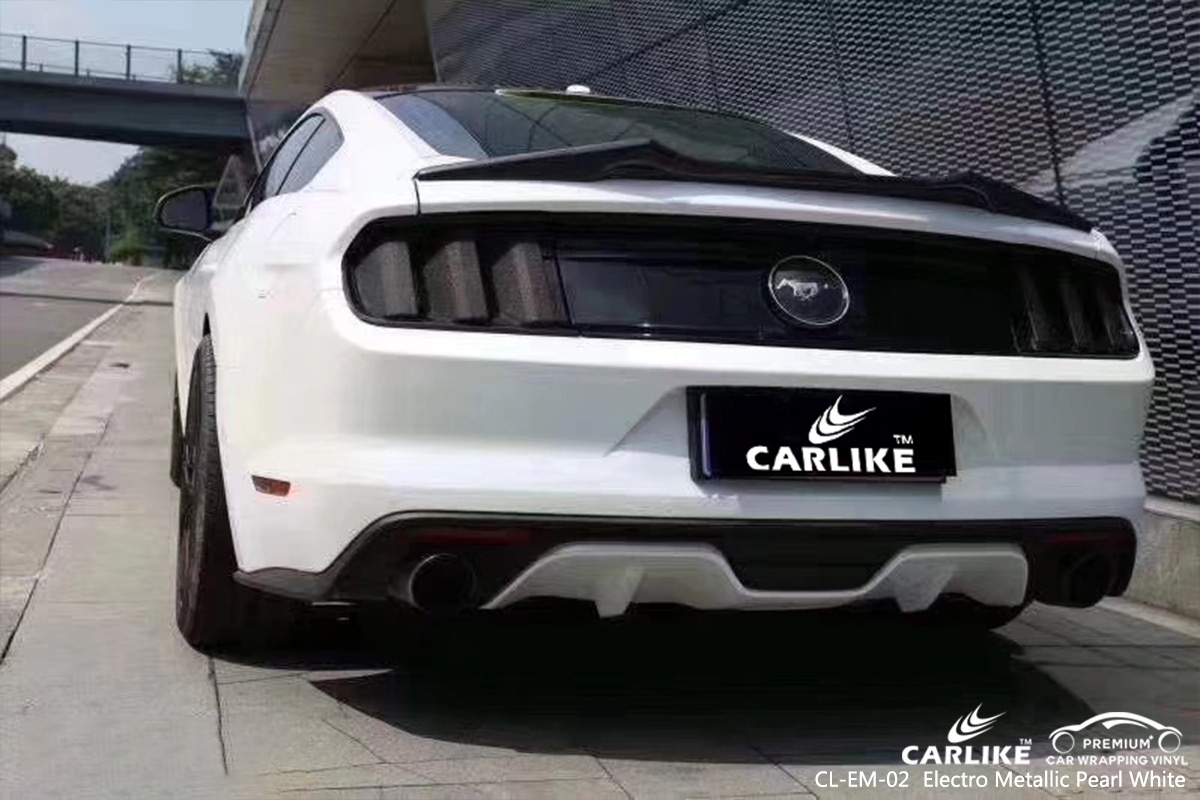 CL-EM-02 electro metallic pearl white boat vinyl sticker paper for FORD MUSTANG Kirikkale Turkey