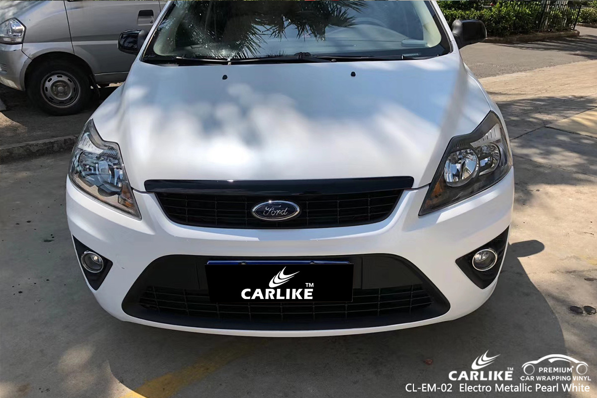 CL-EM-02 electro metallic pearl white car wrapping foil for FORD Bolu Turkey
