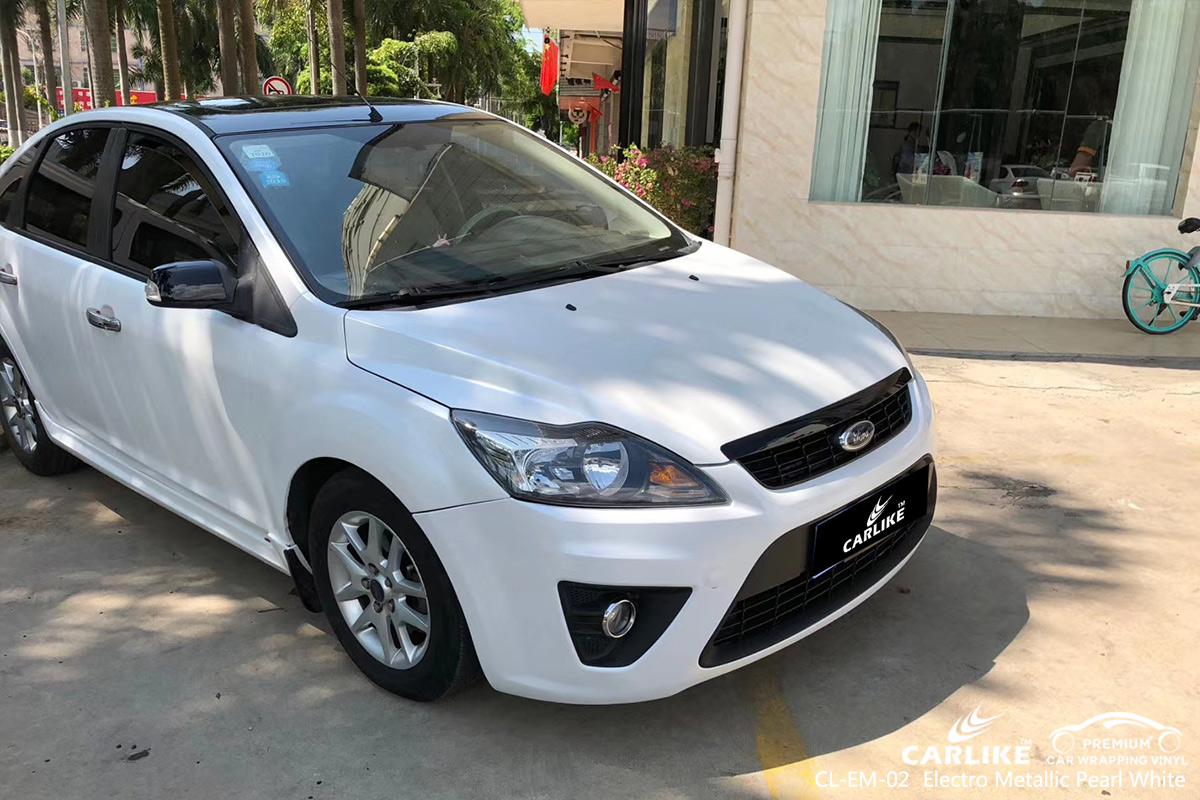 CL-EM-02 electro metallic pearl white car wrapping foil for FORD Bolu Turkey