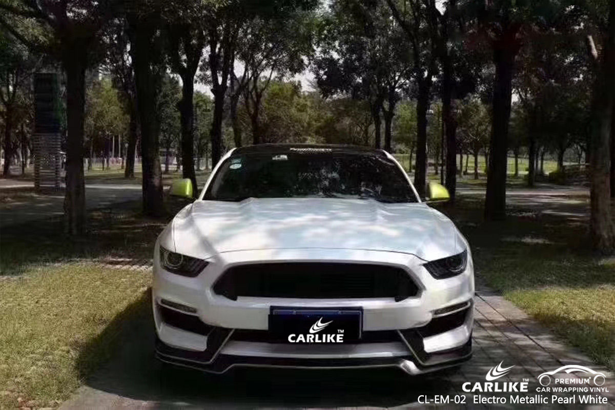 CL-EM-02 electro metallic pearl white boat vinyl sticker paper for FORD MUSTANG Kirikkale Turkey