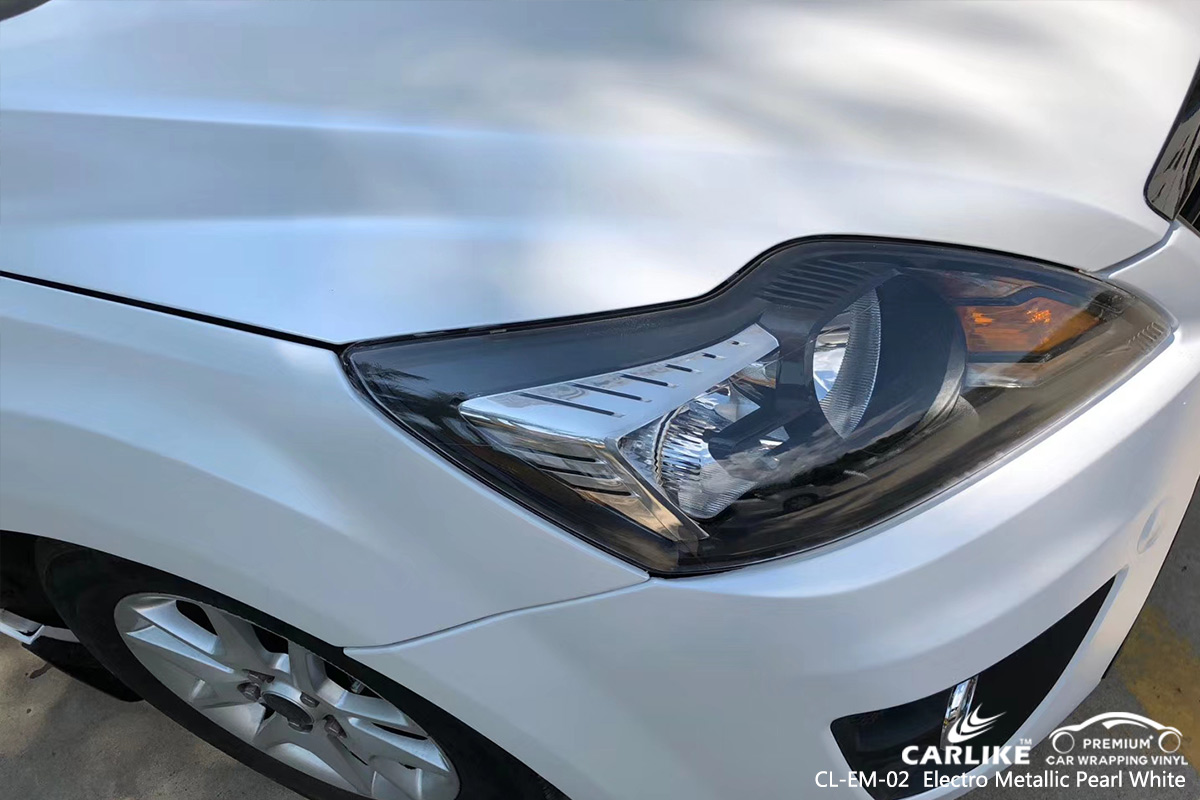 CL-EM-02 electro metallic pearl white car wrapping foil for FORD Bolu Turkey
