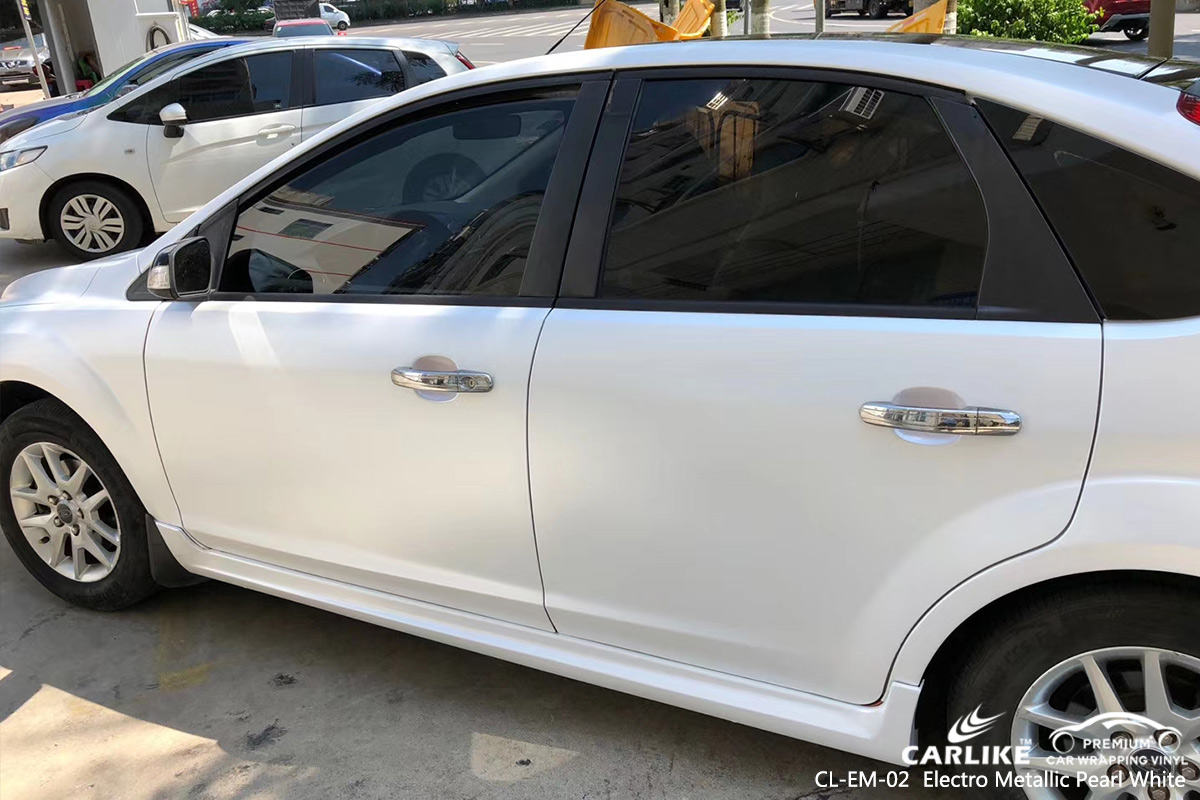 CL-EM-02 electro metallic pearl white car wrapping foil for FORD Bolu Turkey