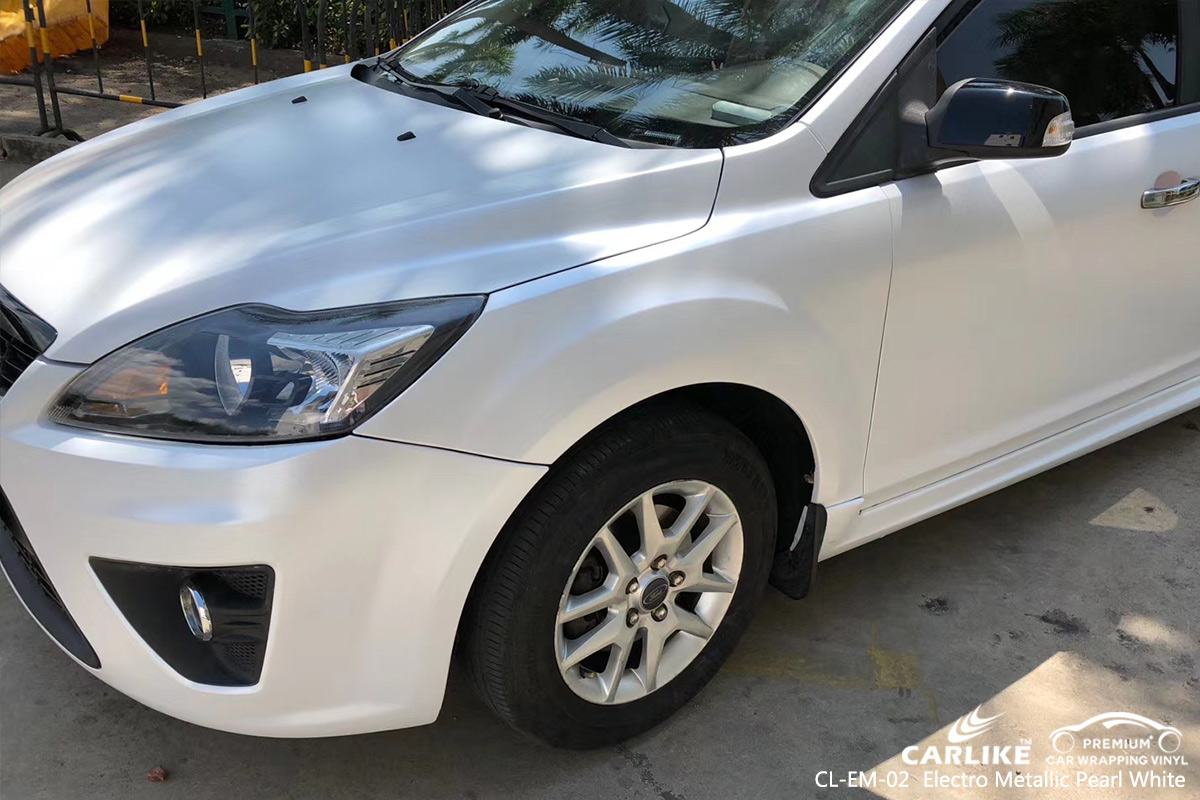 CL-EM-02 electro metallic pearl white car wrapping foil for FORD Bolu Turkey