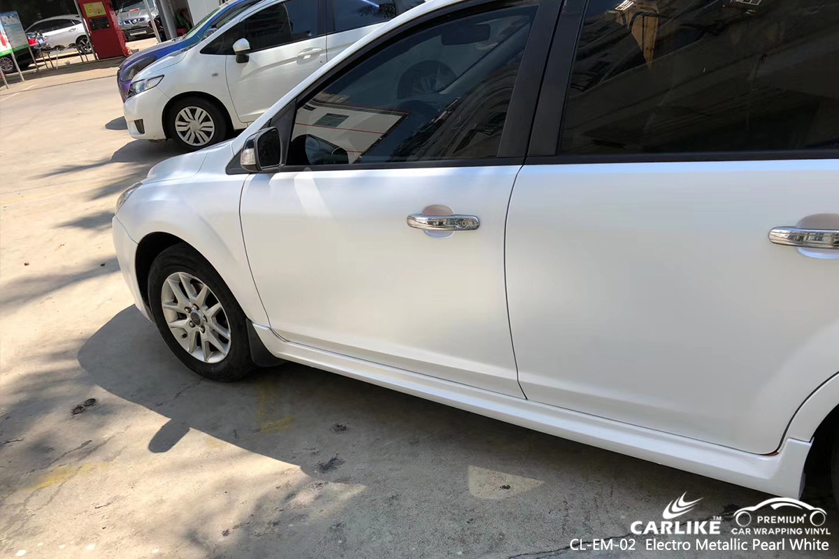 CL-EM-02 electro metallic pearl white car wrapping foil for FORD Bolu Turkey