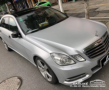 CL-EM-03 electro metallic silver vinyl material suppliers for MERCEDES-BENZ