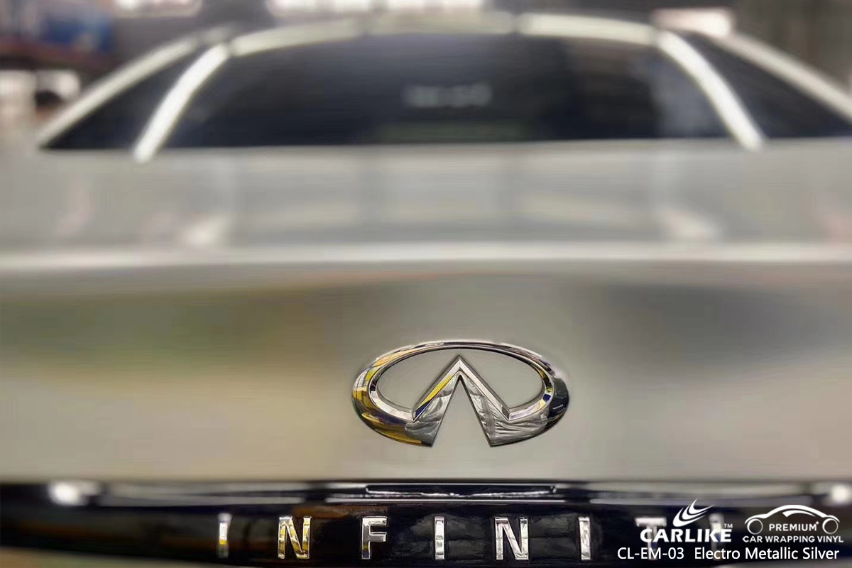 CL-EM-03 electro metallic silver car wrap vinyl matte for INFINITI Northern Ireland United Kingdom