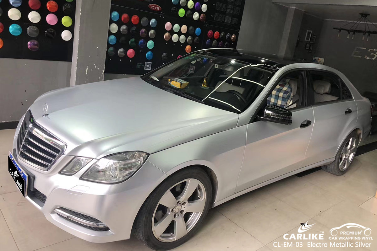 CL-EM-03 electro metallic silver vinyl material suppliers for MERCEDES-BENZ Colorado United States