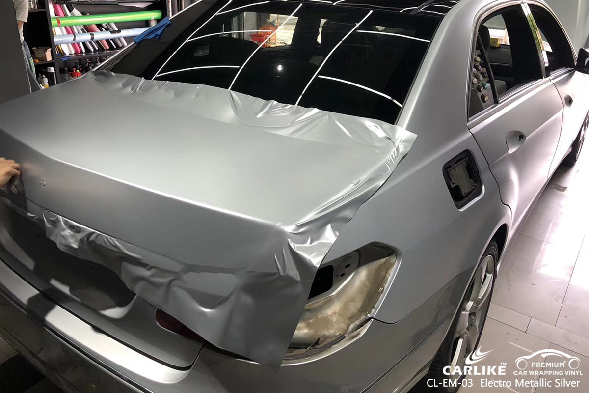 CL-EM-03 electro metallic silver vinyl material suppliers for MERCEDES-BENZ Colorado United States